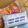 Furbish High End Gays Needlepoint Pillow