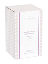 vanilla orchid cedarwood candle, floral woodsy candle, 2-wick luxury candle, purple glass candle with lid, amber musk candle scent, elegant lidded candle, cedar and vanilla home fragrance, reusable glass candle jar, warm floral scented candle, orchid musk balsam candle