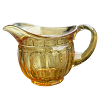 Vintage Amber Glass Serving Pitcher