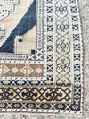 vintage turkish rug, geometric medallion rug, 6x4 area rug, neutral accent rug, turkish hallway rug, traditional turkish decor, turkish handwoven rug, earthy tone rug, turkish runner, heirloom rug