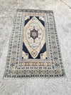 vintage turkish rug, geometric medallion rug, 6x4 area rug, neutral accent rug, turkish hallway rug, traditional turkish decor, turkish handwoven rug, earthy tone rug, turkish runner, heirloom rug