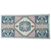 vintage turkish rug, small turkish rug, pink turkish rug, blush and cream rug, handmade turkish accent rug, bohemian small rug, turkish mini rug, entryway rug