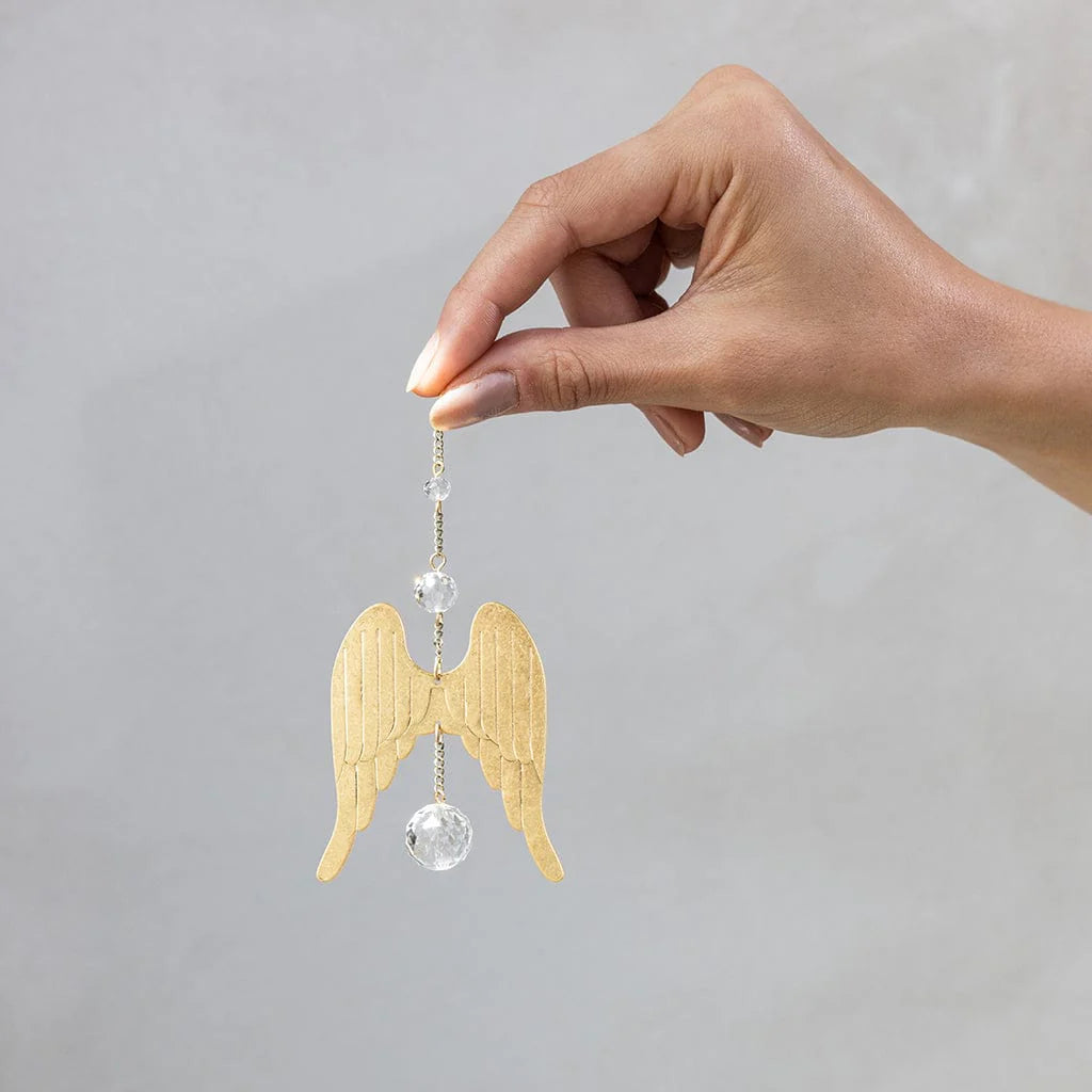 wings protection mini suncatcher healing energy window car accessory scout
