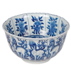 Blue and white woodland creatures decorative bowls