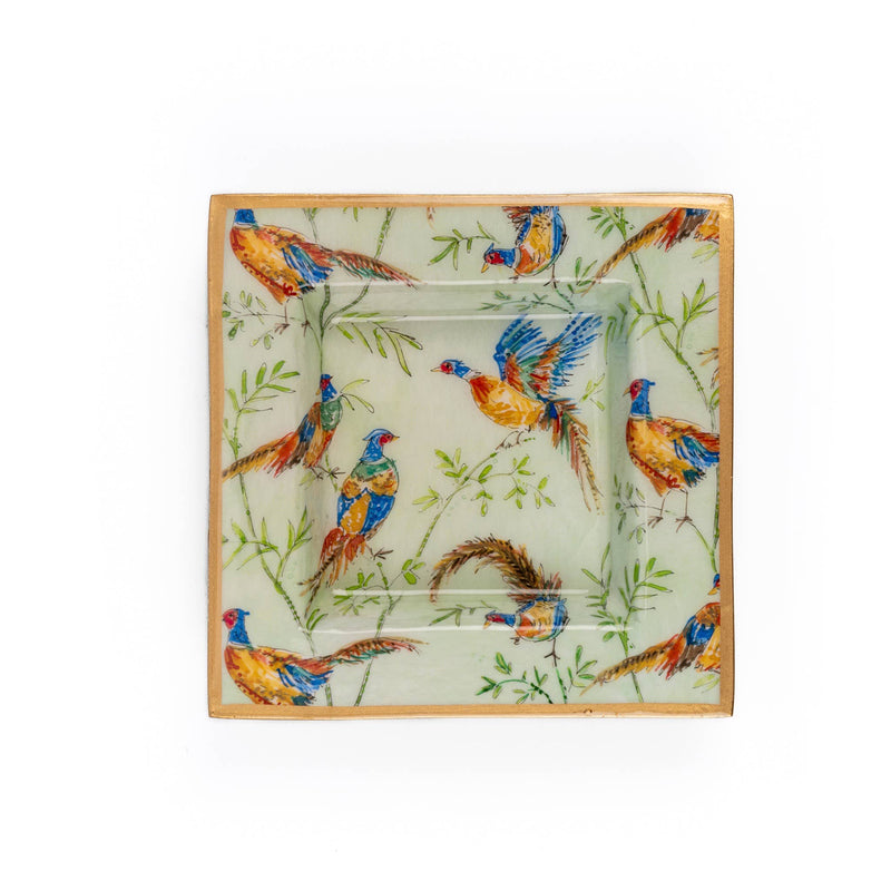 Taking Flight Enameled Smidge Tray: Multi-Color