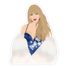 Taylor Swift Midnights sticker, waterproof vinyl Swiftie decal, cut to shape Taylor Swift sticker, Swiftie merch for laptops, Midnights album sticker, Taylor Swift waterproof decal, pop culture water bottle sticker, Taylor Swift sticker for notebooks, durable vinyl Swift sticker, Taylor Swift night-inspired merch
