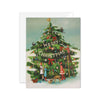 The Peppermint Family Trim The Tree Blank Card (Janet Hill)