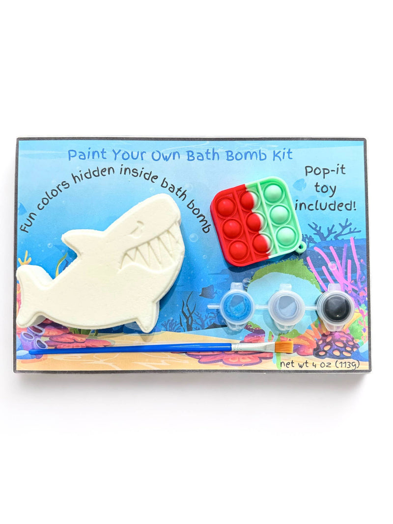 Paint Your Own Bath Bomb Kit, Shark