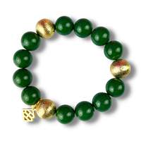 Green Beaded Brianna Bracelet