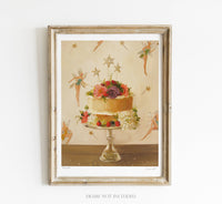 Fairy Cake Art Print - 8.5" X 11" - Janet Hill