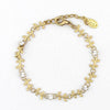 gold vine bracelet, Parisienne style bracelet, crystal embellished bracelet, La Vie jewelry, elegant gold bracelet, feminine dainty bracelet, floral inspired gold jewelry, French garden jewelry, delicate vine accessory, romantic gold crystal bracelet